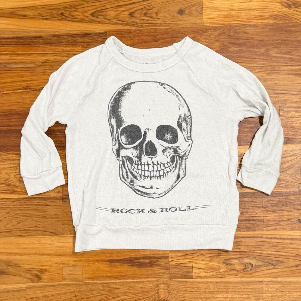Kids Lauren Mochi ‘Rock & Roll Skeleton Sweatshirt Size 4